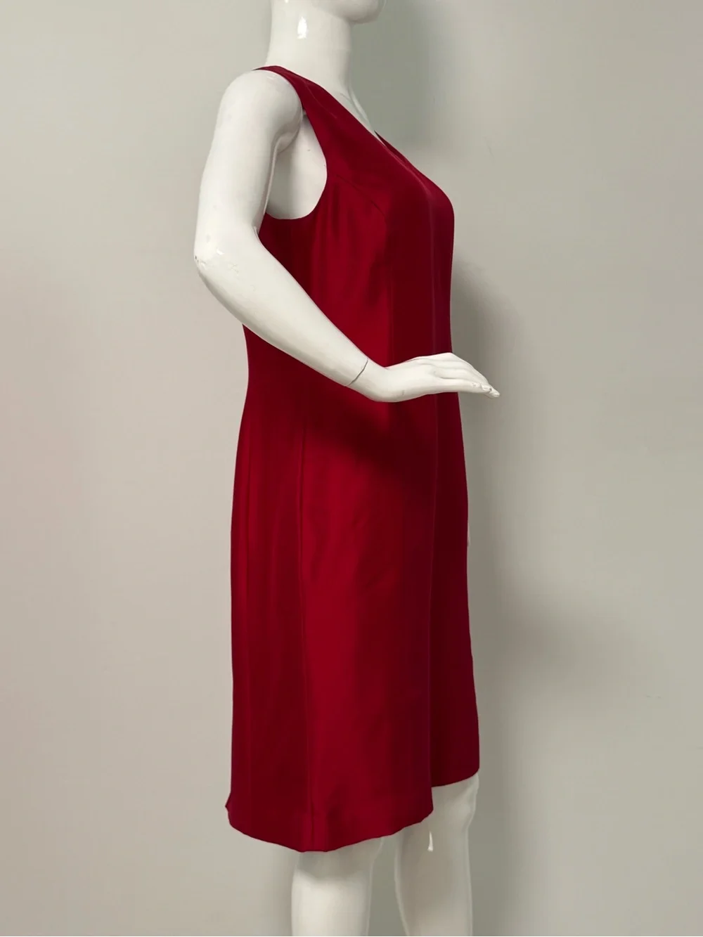 Ann Taylor Burgundy Silk Dress and Matching Coat Set
